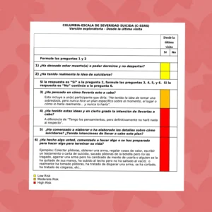 Columbia-Escala de Severidad Suicida (C-SSRS)