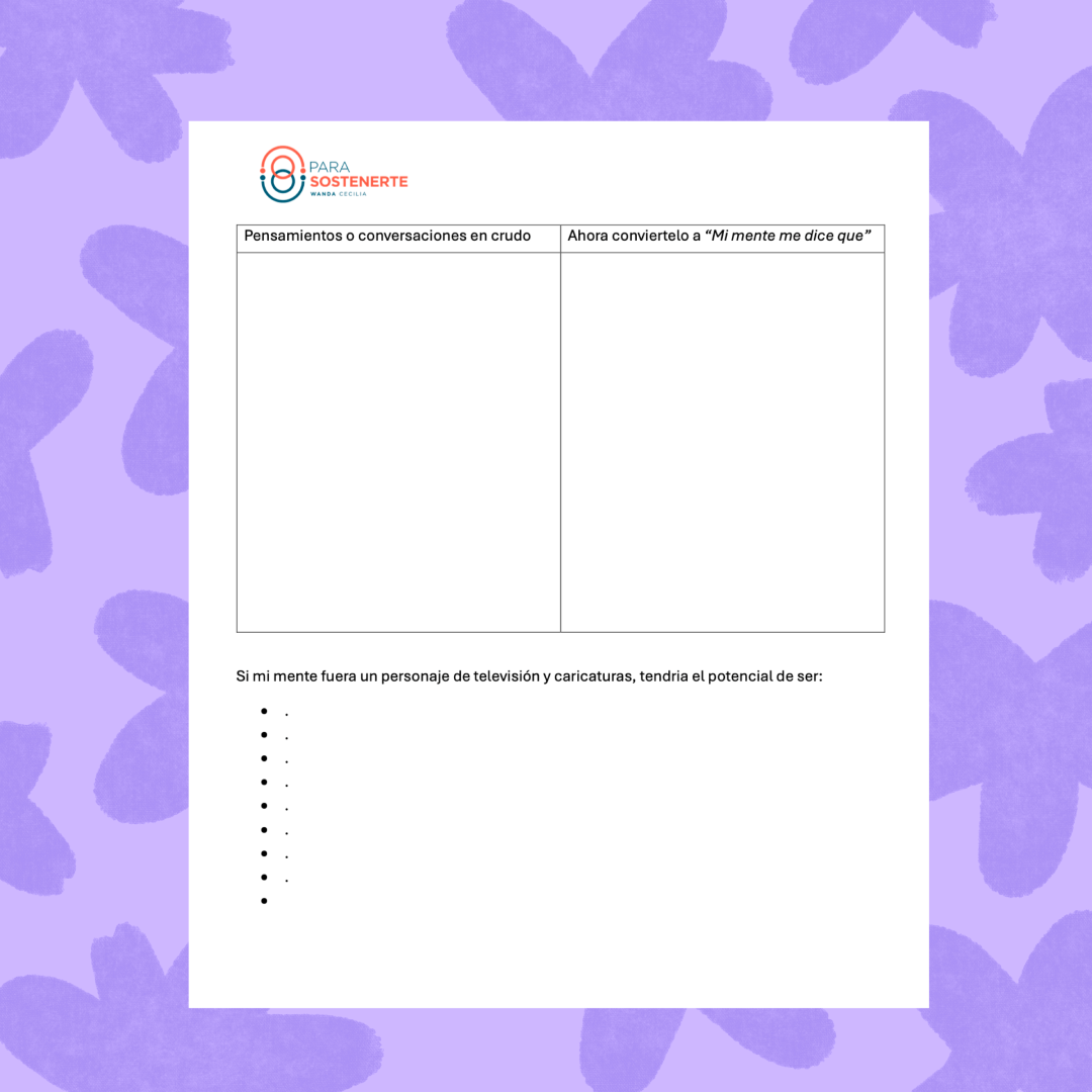 Crea distancia de tu mente