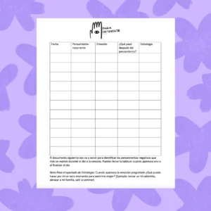 Registro de pensamientos recurrentes