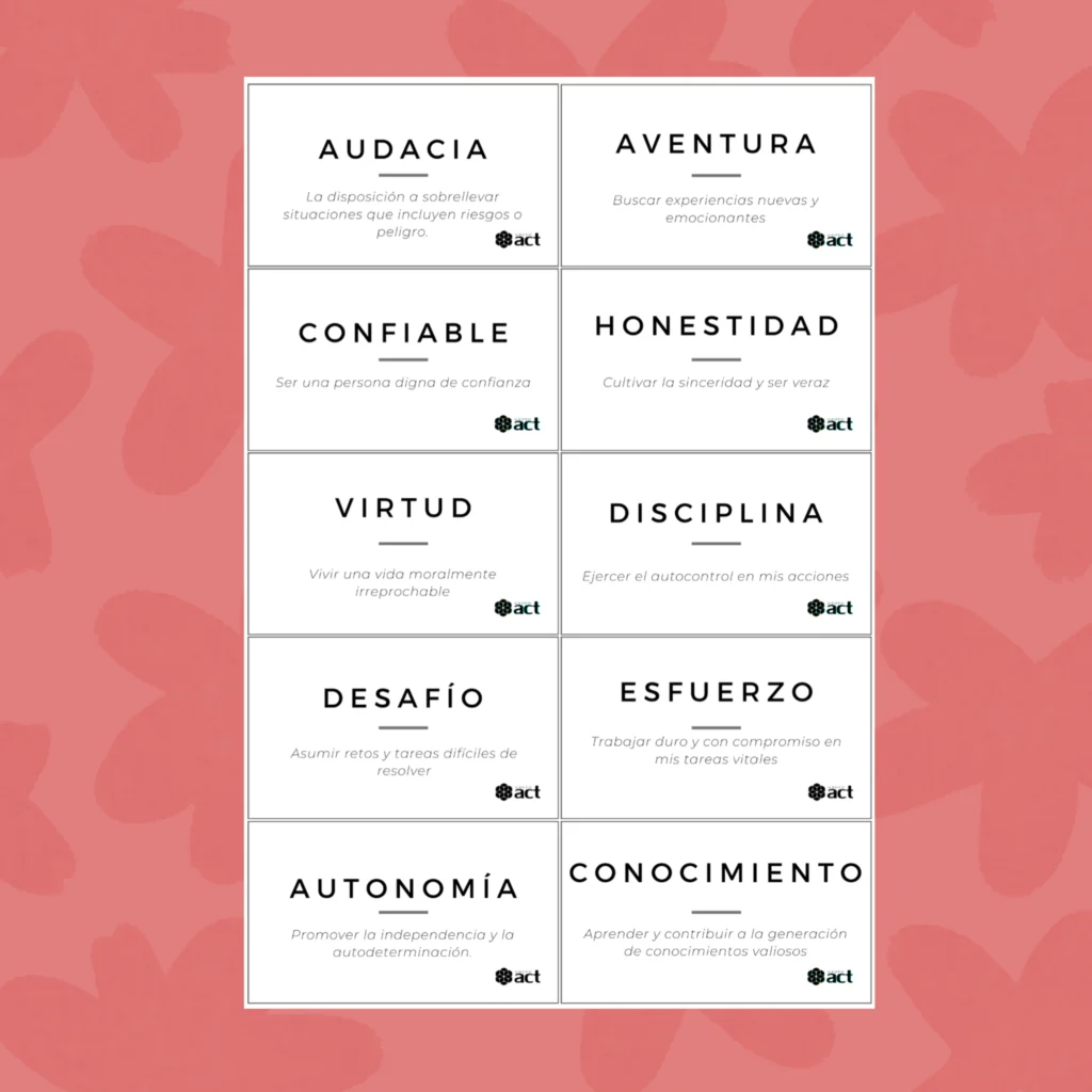 Tarjeta de valores
